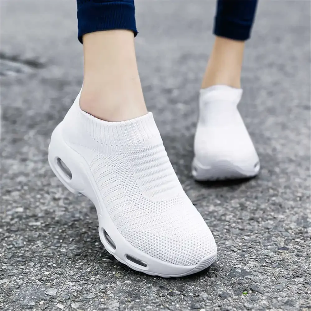 Sock 37-38 Spring Boots For Girls Vulcanize Violet Shoes Women\'s Cool Sneakers Sports Runings Minimalist Sapa Nice Sapato