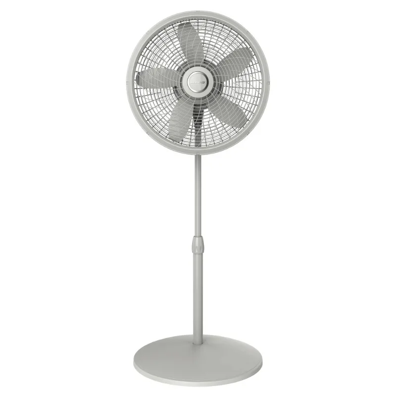 

Lasko Cyclone 18" Adjustable Large Room Pedestal Fan, 3 Speeds, 54.5" H, Gray, S18902, New