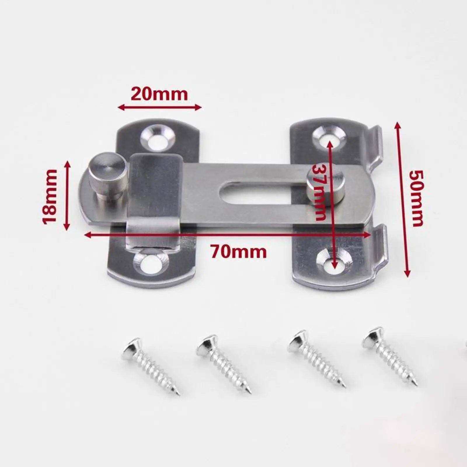 Premium Stainless Steel Door Security Bolt for Home Entryways