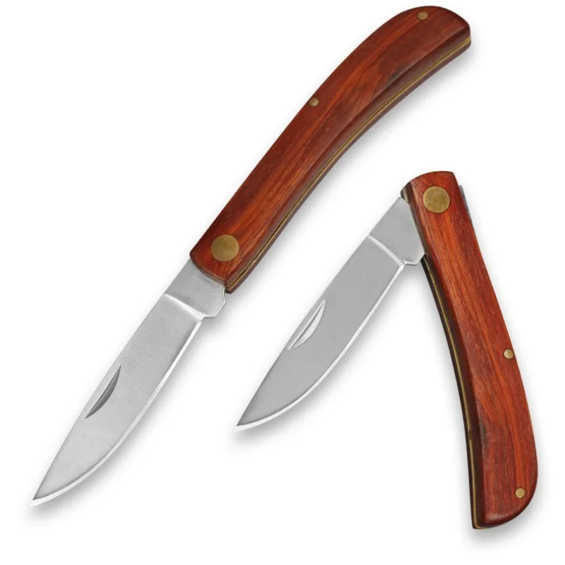 Mini Folding EDC Pocket Knife Stainless Steel Fruit Paring BBQ Hand Meat Knife Portable Cleaver Kitchen Chef House Cutlery