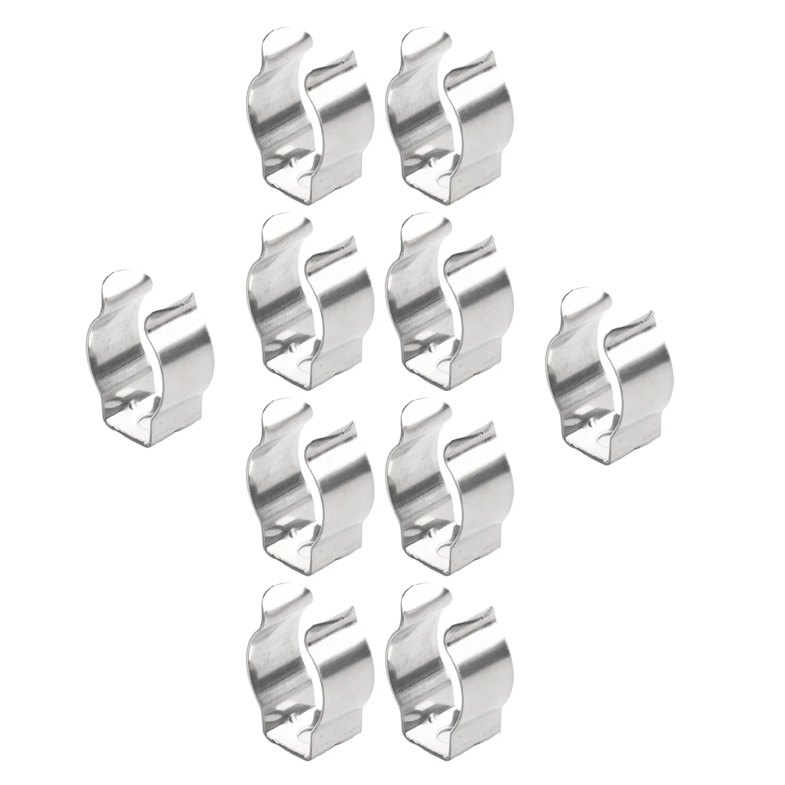 10pcs Spring Terry Clips Stainless Steel Narrow Base Tools 6mm-28mm Heavy Duty Tools Storage Hangers For Garages Sheds Hardwares