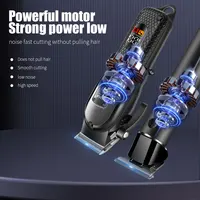 hiena Hair Clipper Kit for Men Electric Shaver Hair Trimmer Professional Cutting Machine Hair Trimmer with LCD Digital Display 5