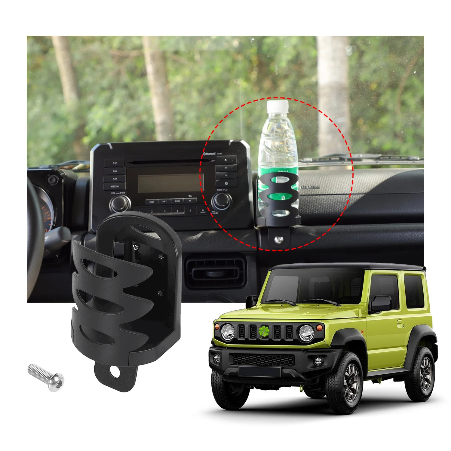 Support Téléphone Voiture Pour Suzuki Jimny JB64 JB74 - Clip Ventilation, Rotation 360°, Anti-chute