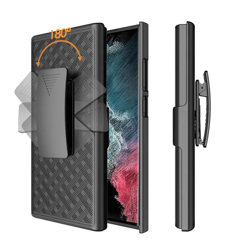 

Running Sport Holster Back Case Kickstand Swivel Belt Clip Cover Holder for Samsung Galaxy S23 Ultra 5G S918B S918U S918W S918E