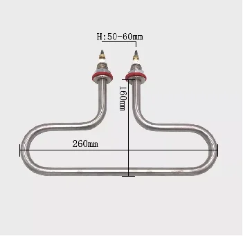 Flexible U W Shape Tubular Heating Elements For Noodle Steaming Machine And Soup Pool