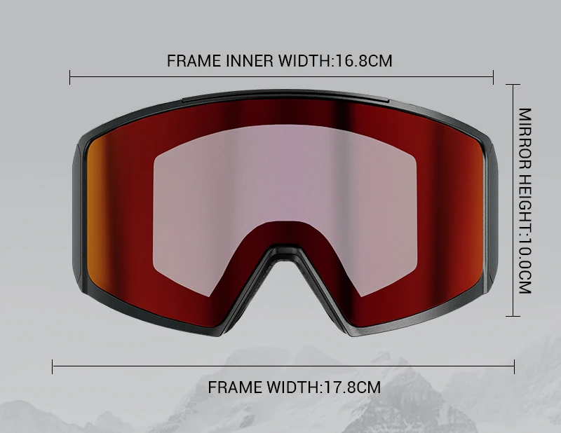 Kapvoe Anti-Fog-Ski brille photo chrome Schnee brille Magnet linse Männer Frauen Snowboard Doppels chicht Schwamm brille Schnee brille – Detail 18