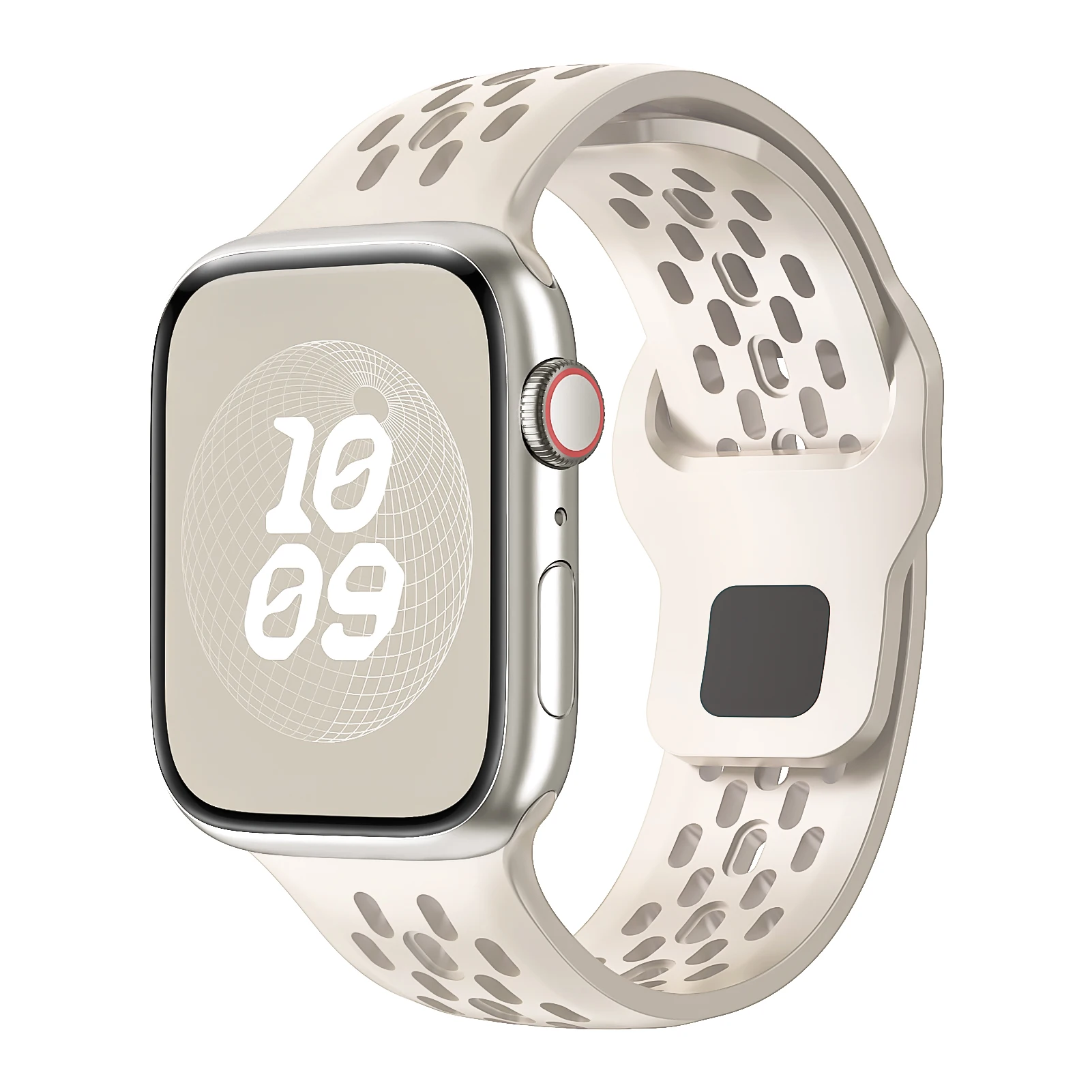 ตัวเลือกสินค้า สายซิลิโคน Apple Watch ปรับได้ 45-49 มม. ใส่ได้ทุกรุ่น