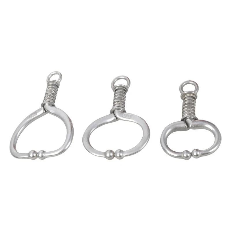 3pcs 가축 코 코드 스테인레스 스틸 노동 스프링 잠금 코 고리 세트