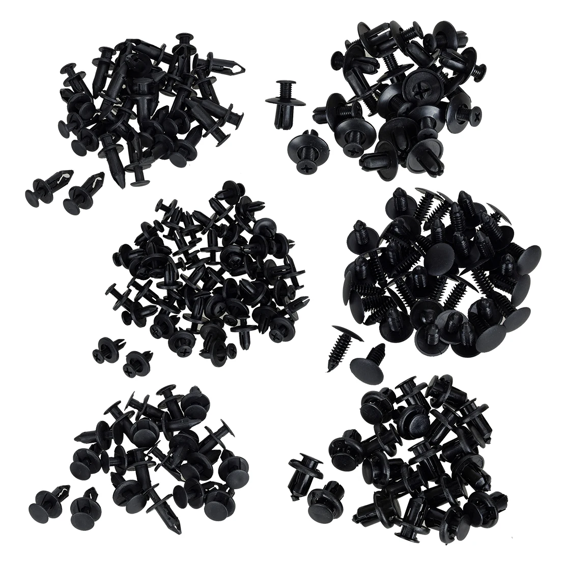 

190 шт./компл. фиксатор для крышки бампера автомобиля, брызговиков, заклепки, фиксаторы для GM, VW, Passat, Chrysler, Ford, Honda, Mazda