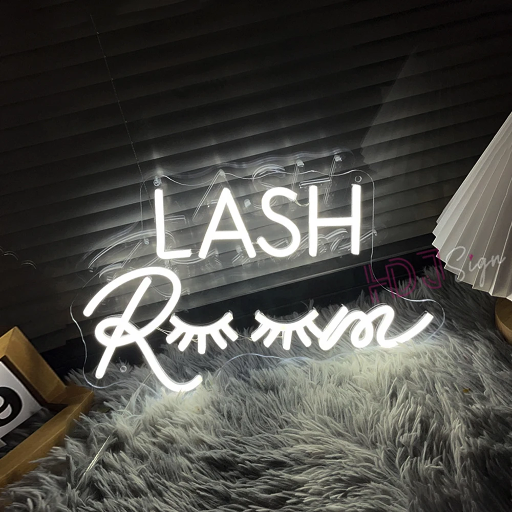 Pink Neon Sign Lights for Salon Wall Art and Room Decor