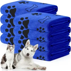 Quick - Drying Microfiber Pet Towel - Ultra Absorbent Bath and Grooming Cloth - 2 PCS (Blue)