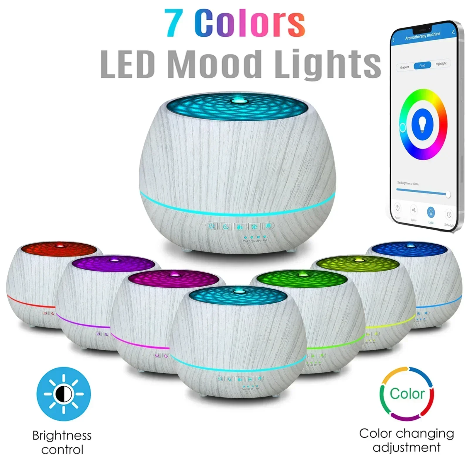Tuya WiFi Humidifier Essential Aroma Oil Diffuser Smart Home Air Humidifier Mist Maker Ultrasonic for Smart Life Alexa Google 1