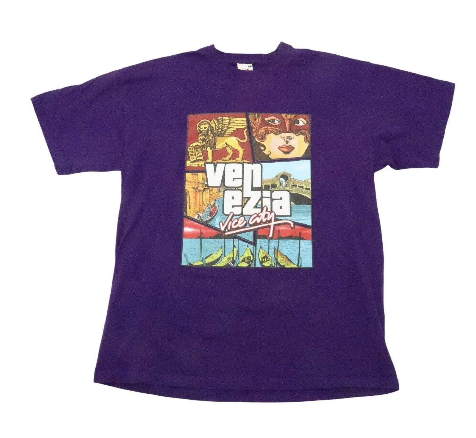 Grand Theft Auto Parody Gta Venice Venezia Italia Vice City T-Shirt L Large Mens