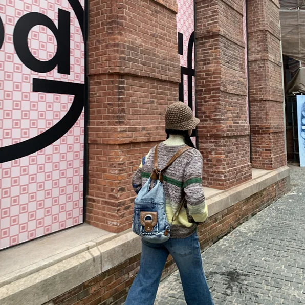 JIAERDI Punk Denim Y2k Bag Women 2023 High Street Pockets Chic Vintage Backpack Ladies Harajuku Casual Messenger Bags Versatile