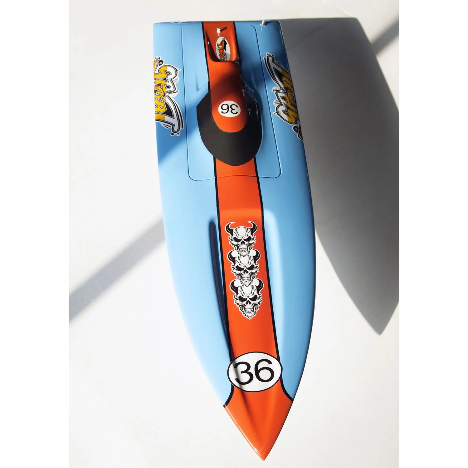 RC Boat Hull Fiberglass Spare Parts for Toys Remote Control High-speed Racing Boat E36 Models TH23205-SMT7 3