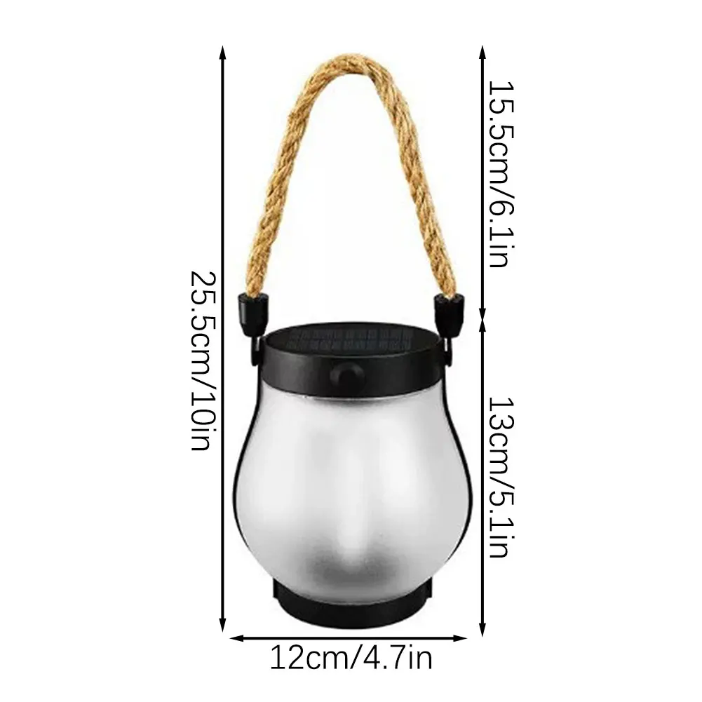 Solar Powered Lantern Flickering Flames Garden Lights Outdoor Atmosphere Decoration Lamp For Pathway Halloween Christmas Decor