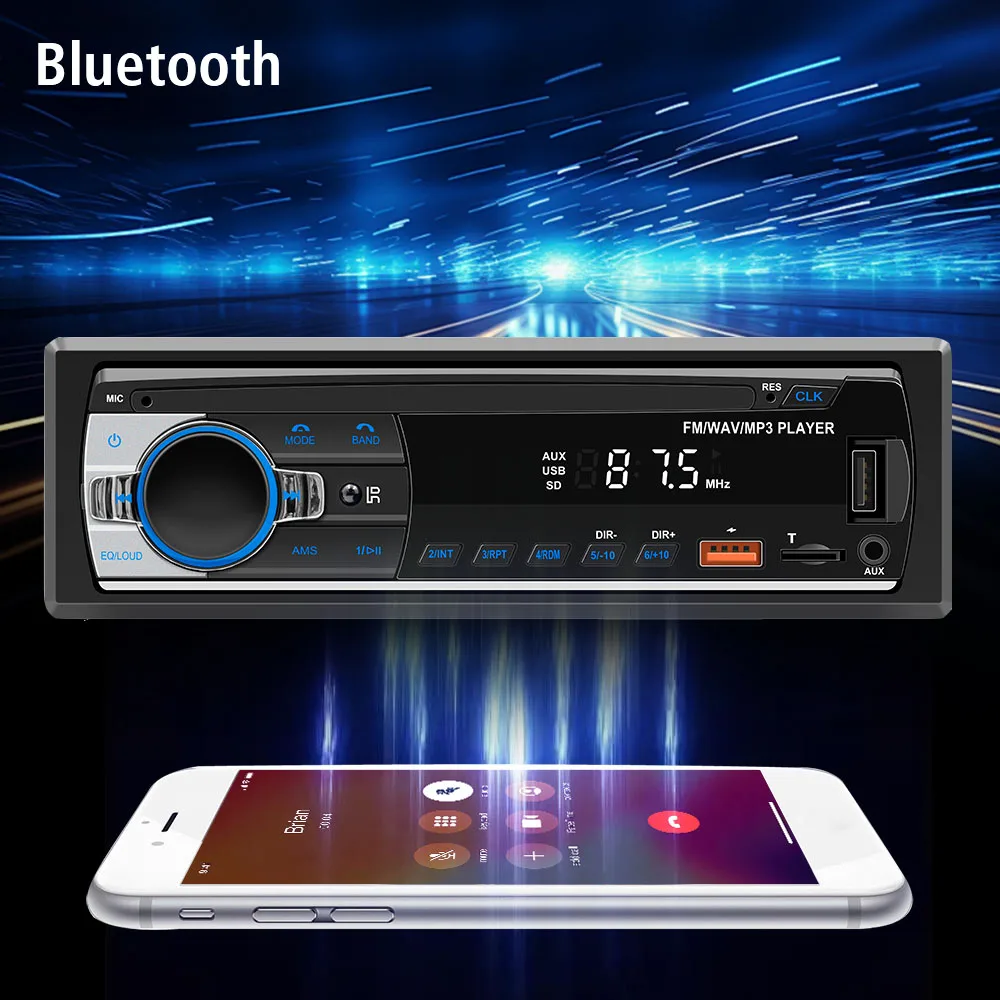 Car MP3 Player Car Radio Digital Bluetooth Audio Music Stereo Accessories Remote Control USB TF FM Receiver