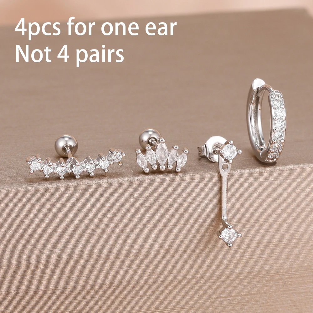 Silver-white-4pcs