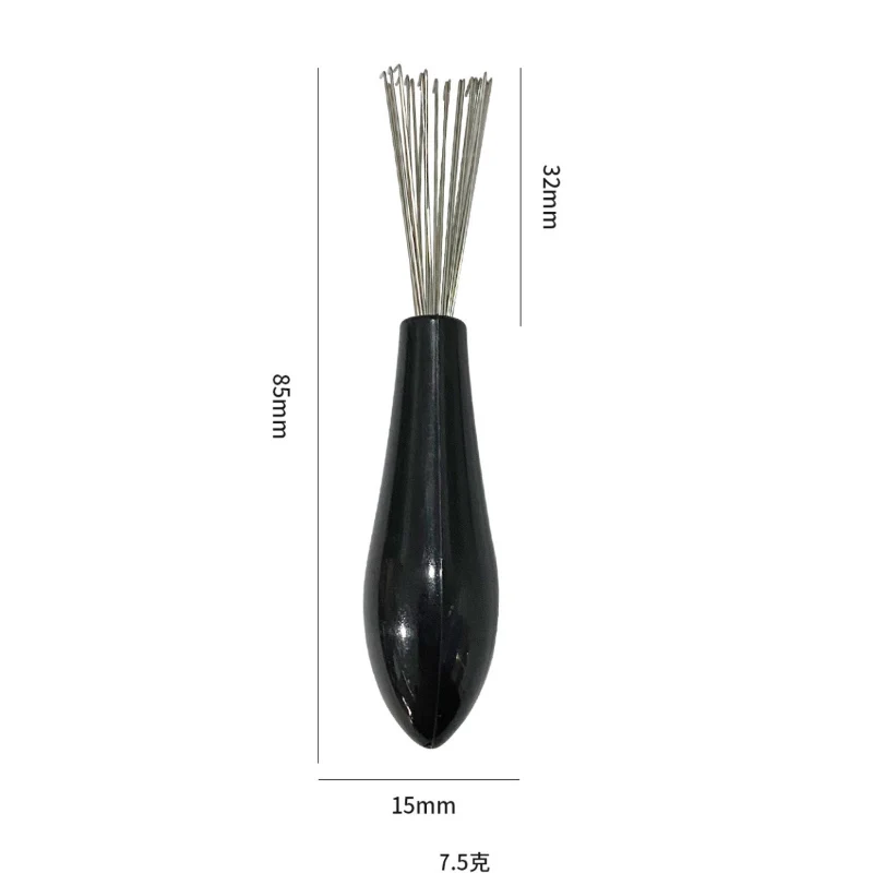 Dual-Purpose Hairbrush Cleaning Tool with Ergonomic Handle