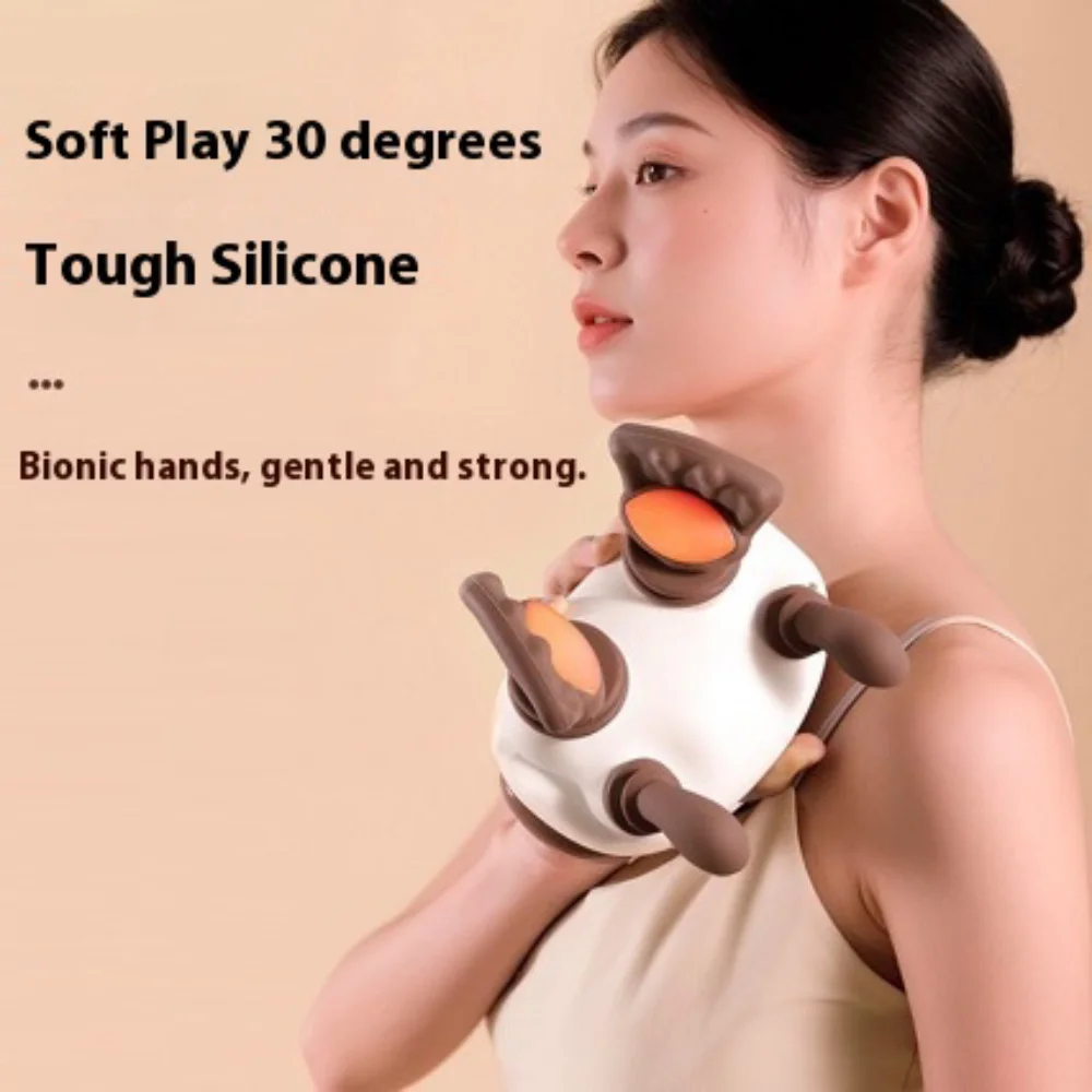 Neck and Shoulder Massage Shawl Heating Shoulder and Back Kneading Massager Wireless Deep Trapezius Neck Cervical Massage Shawl