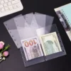 A7 5Pcs Binder Pockets Binder Zipper Folders for 6Ring Notebook Divider Page Waterproof PVC Leaf Document Filing Bag 1