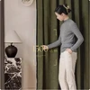 Chenier Linen Curtains Tulle for Bedroom Luxury Medieval Cream Living Room Silent Blackout European Customize High Shade Drapes 3