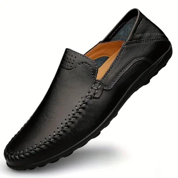 Men’s Leather Business Casual Shoes – Breathable Cowhide Comfort with Anti-Slip Rubber Sole 3