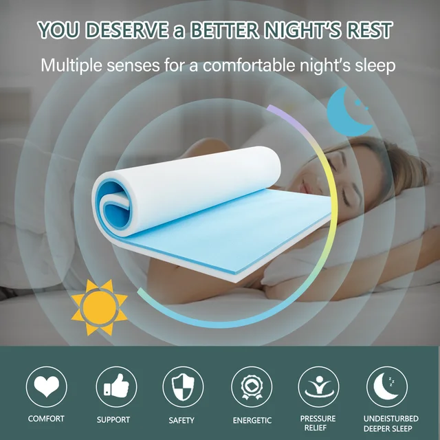 Matelas rempli d'éponge en mousse à mémoire de forme, drap de couvre-lit de matelas tatami pliant, matelas doux en coton à mémoire de forme éponge 1