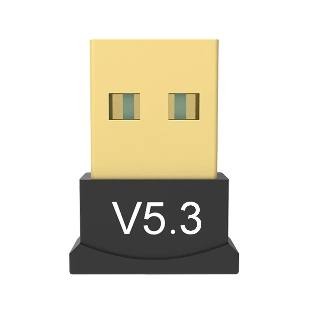USB 블루투스 호환 5.3 어댑터 지지대, 윈도우 11, 10/8.1, 음악 리시버 어댑터, 플러그 앤 플레이, 데스크탑 PC용 미니 송신기
