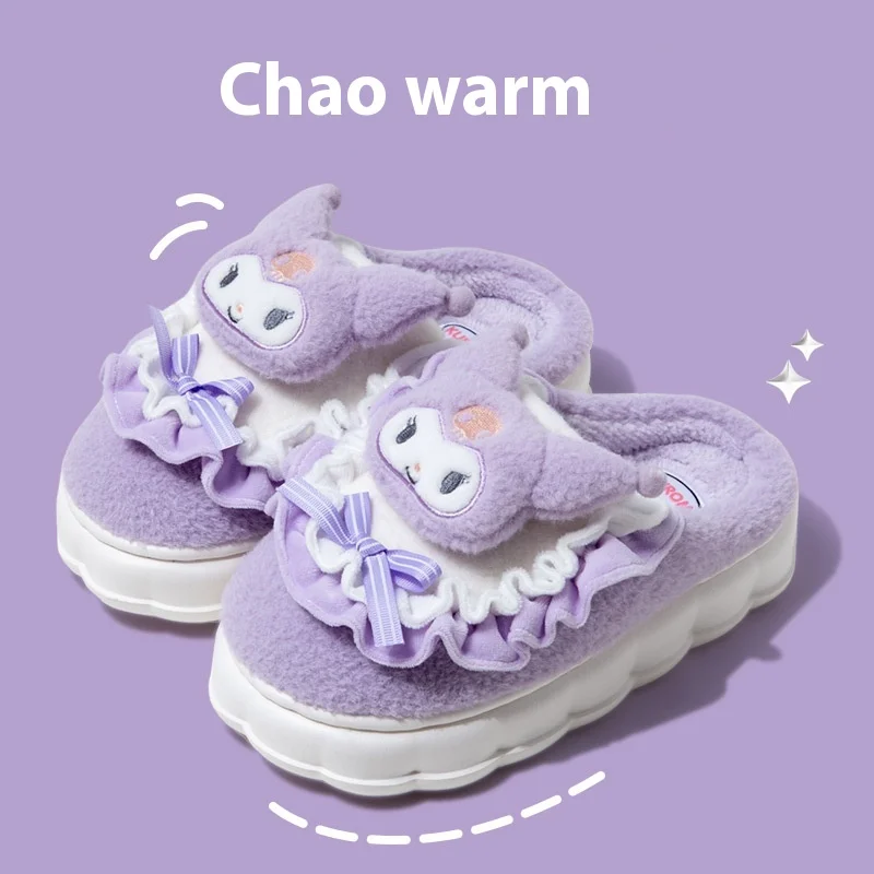 Sanrio Kuromi Baumwolle Hausschuhe 5