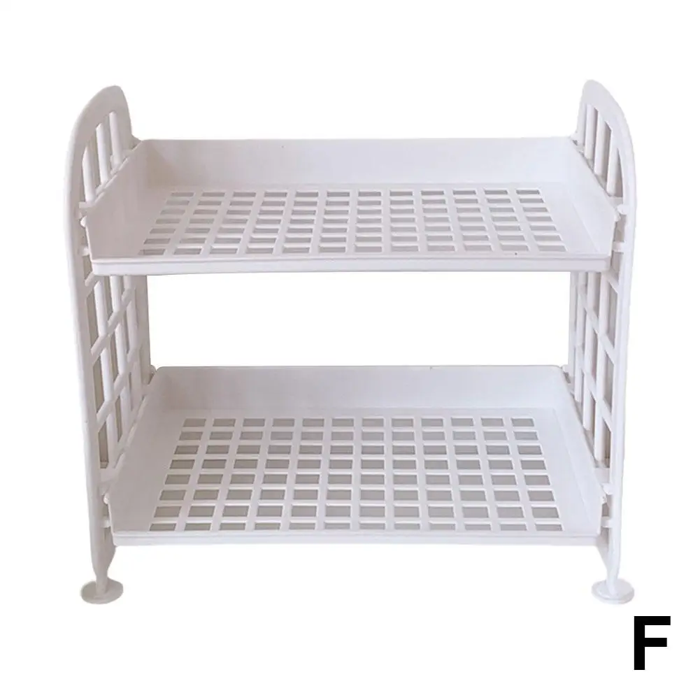 Ins Cute Room Storage Organizer Storage Rack Kawaii 2 Storage Rack Desktop Layer Storage Bathroom Jewelry Rack Shelf Cosmet W7S0 6