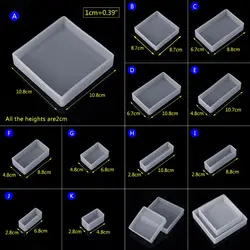 Moule en Silicone pour bricolage, artisanat fabrication, moules moulage en résine, y compris Cube carré pour résine époxy,