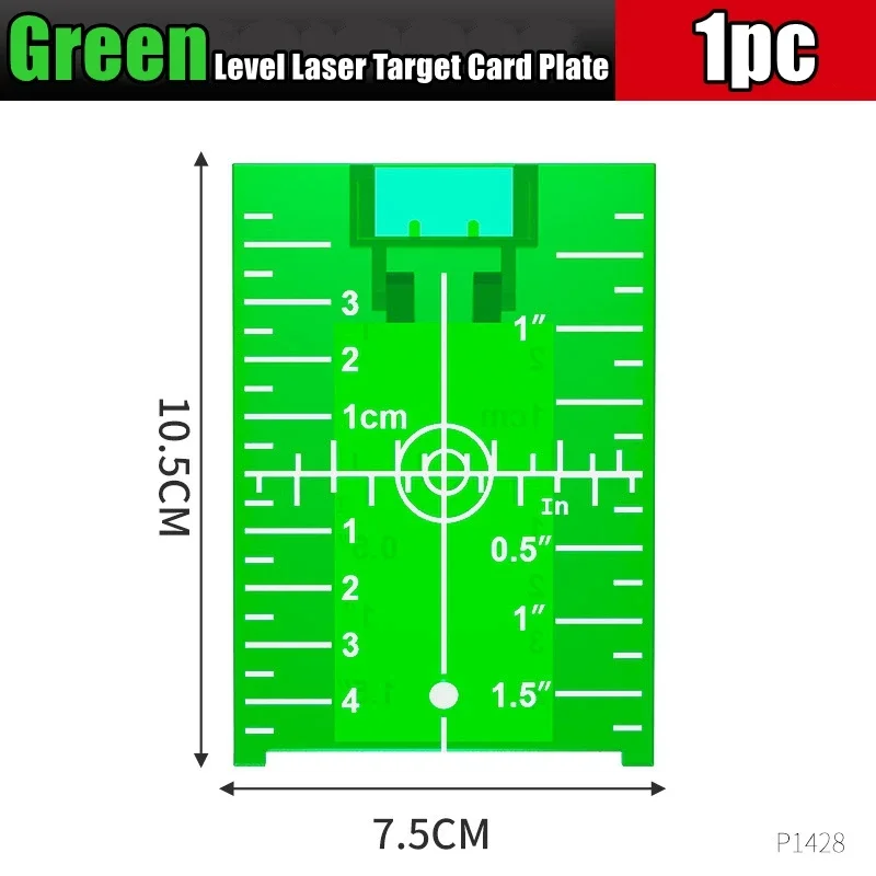 Laser Level Target Board Red/Green Line Beam Distance Plate Inch/cm Leveling Board Tool Hanging On Wall & Floor