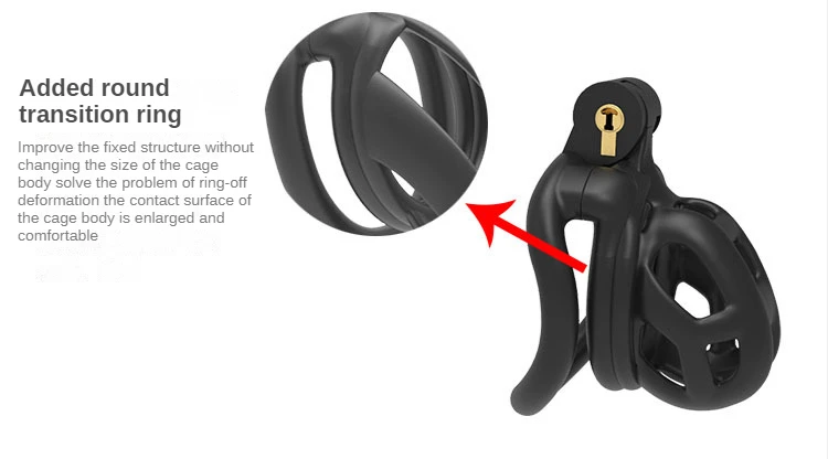 Harz männliche Keuschheitsgürtel Cobra mit 4 Ring Sleeve Lock Käfig Bondage Gürtel Fetisch Sexspielzeug für Männer_voghion.com