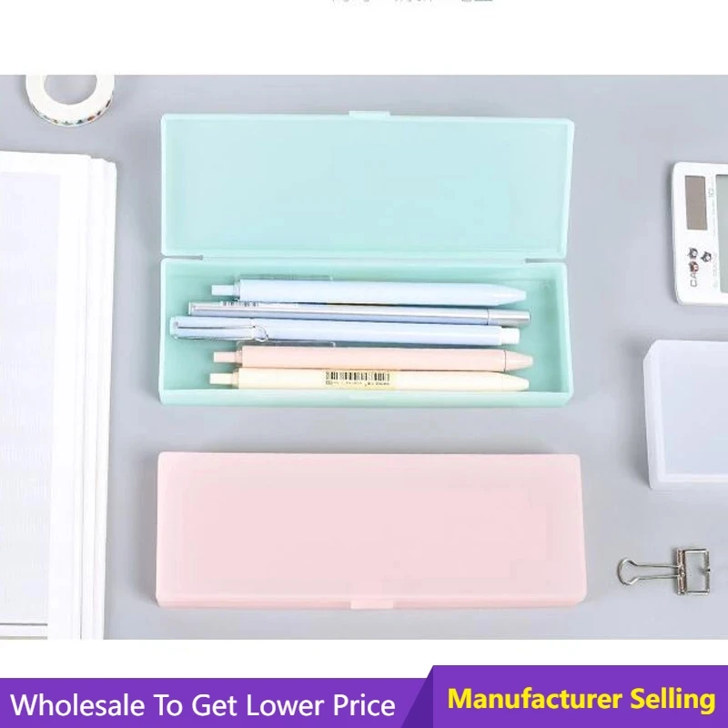 Frosted Translucent Pencil Case School Stationery Pencilcase Pencils Cases Gift 1pc Transparent Plastic Pencil Box For Students