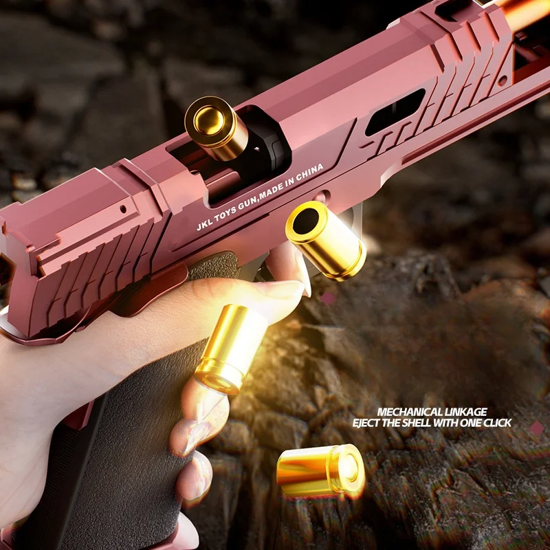 TTI 2011 Pistol Shell Throwing Continuous Firing Blowback Soft Bullet Gun Empty Hanging Birthday Gift 3