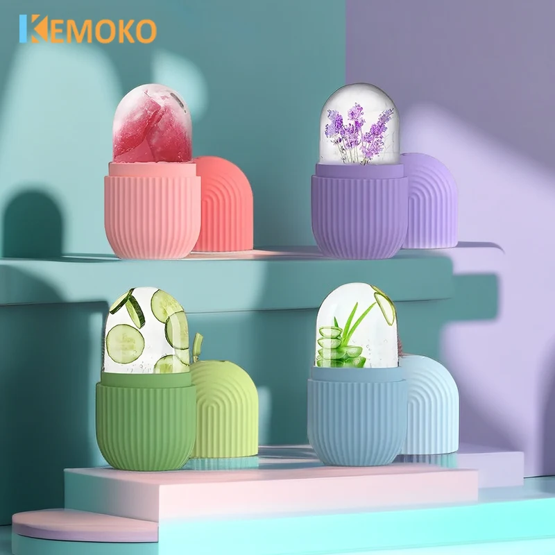 Rullo Di Ghiaccio Per Il Viso In Silicone A Forma Di Vassoio Per Il Massaggio Del Viso Rullo Per Il Massaggio Del Viso Rullo Per Il Viso Riutilizzabil