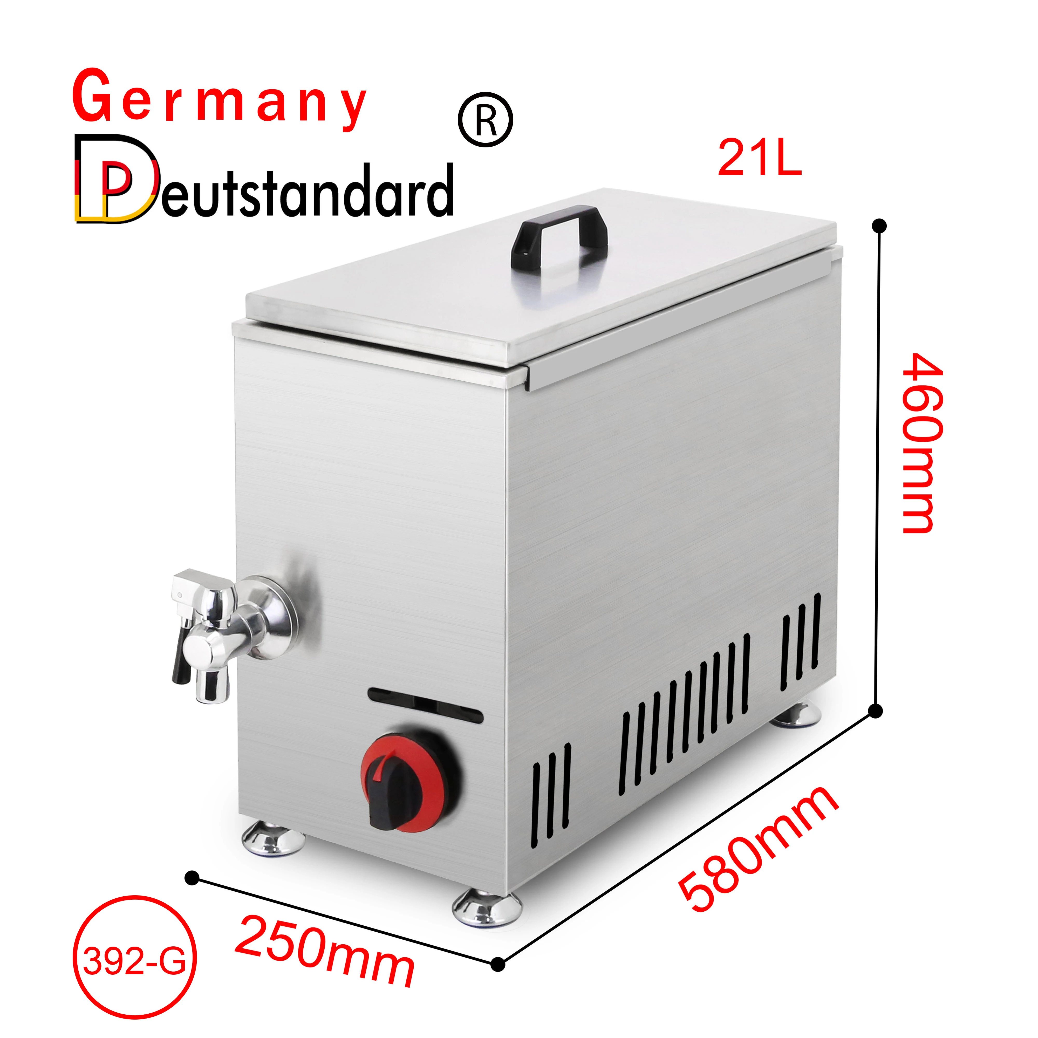 Commercial 21L Large Capacity Gas Cheese Hot Dogs Sticks With Deep Fryer Machine Hot Dog Roller Maker Sausage Cheese Snacks Food 3