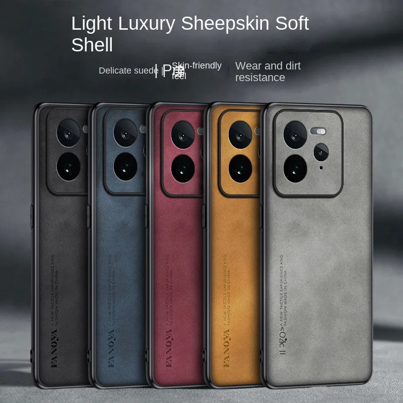 Shockproof PU Leather Skin Matte Hard Back Cover