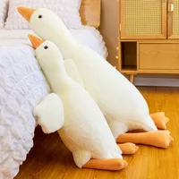 Hot 50/90/130CM Funny Goose Plush Stuffed Soft Duck Sleeping Pillow Sofa Cushion Kids Girlfriend Birthday Gift Toy 3