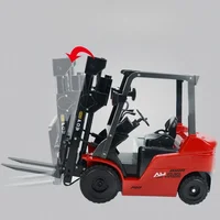 2.4g Rc Remote Control Forklift Toy 1/8 Forklift Truck Auto Demonstration Led Light Car Cool Model Kids Christmas Toys Boy Gifts 2