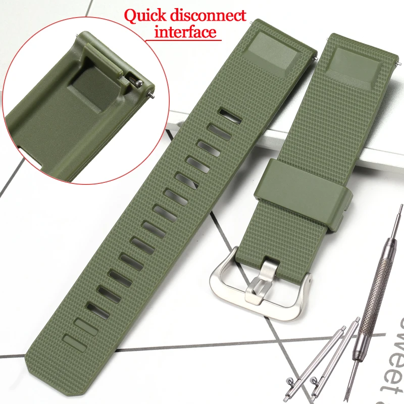 Premium Waterproof TPU Replacement Strap for Casio PROTREK Men's Watches