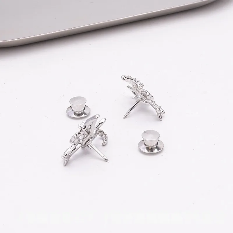 1/2pcs New Butterfly Waist Buckle Fashionable and Simple Waist Accessory Detachable Non Stitching Button