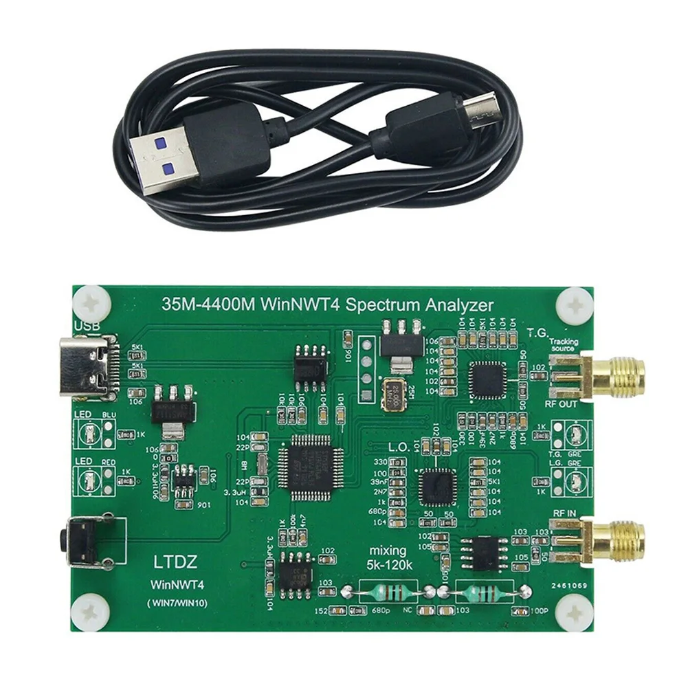 

LTDZ_35M-4400M USB Spectrum Analyzer Module Spectrum Signal Source PCB For Win XP Win7 Win10 35-4400M Spectrum Analyzer