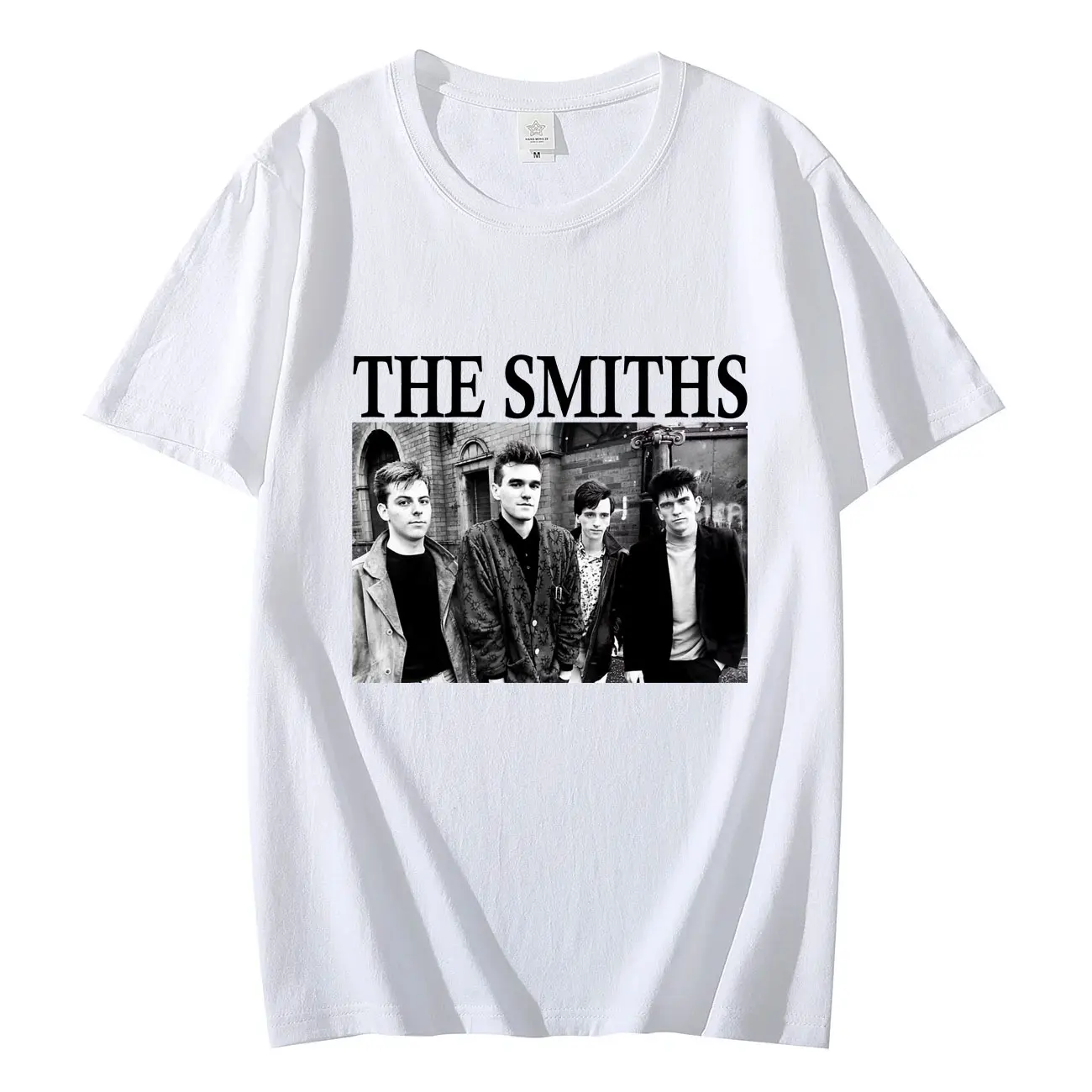 

Футболка Мужская/женская с принтом рок-группы The Smiths, трендовая винтажная тенниска с коротким рукавом, модная повседневная майка оверсайз, на лето