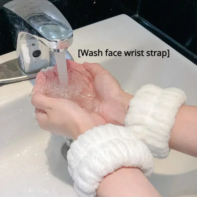 Face Wash Hand Wrist Strap Reusable Sweat Band Microfiber Towel Band Flexible Absorbent Wrist Strap Face Wash Comfortable 2pcs washing wristband sweat wiping bracelet