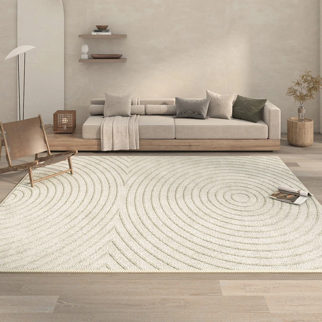 6 ft. Round Basic Beige Non Slip Rug Pad 