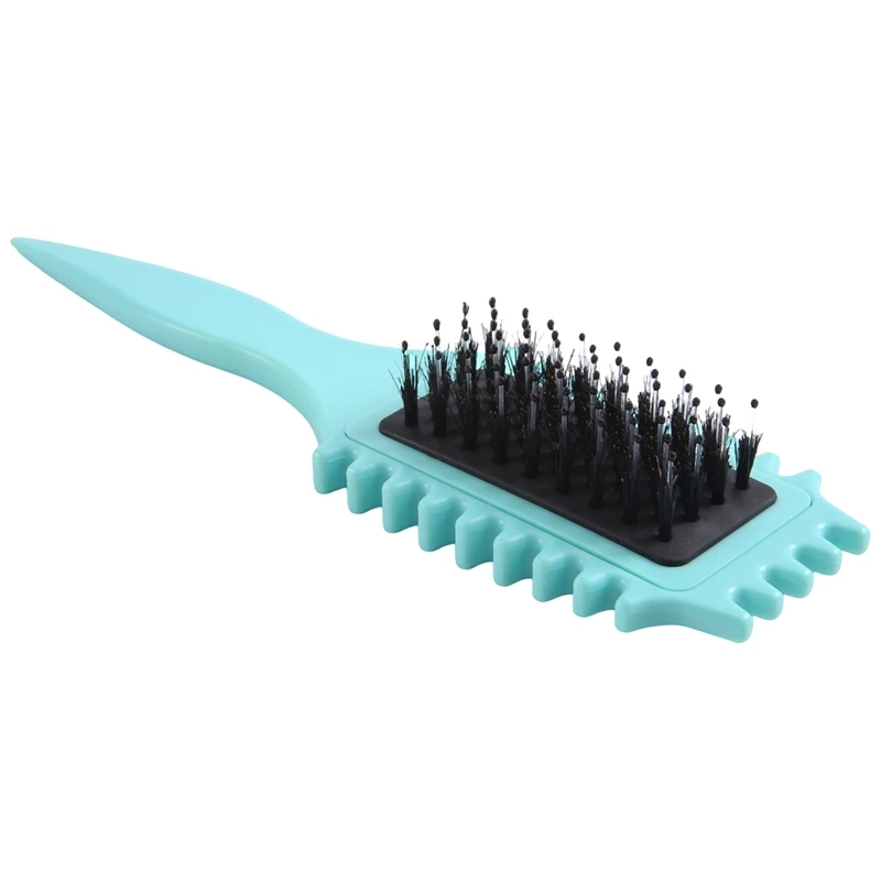 

New Bounce Curl Brush,With Hair Ties Bounce Curl Defining Brush,Bounce Curl Define Styling Brush Boar Bristle Hair Brush