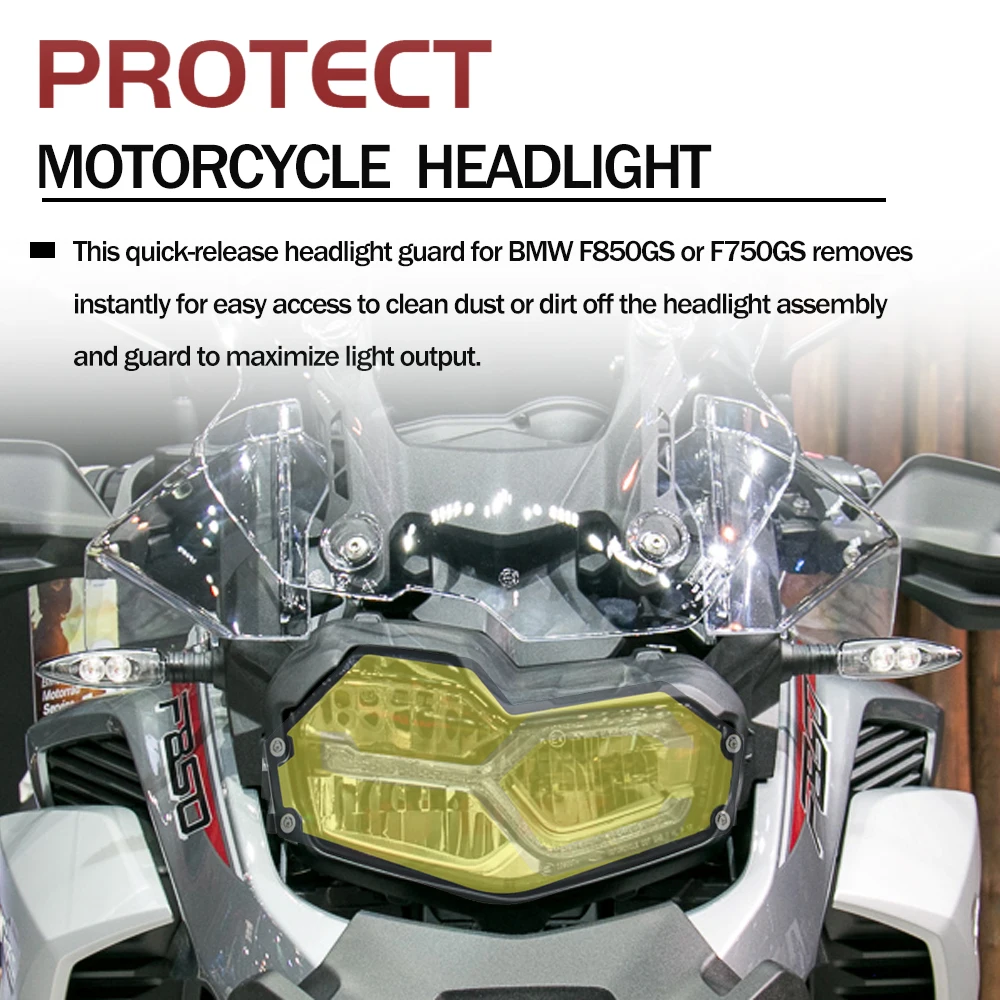 BMW F750GS F850GS 2019-2024 F800GS 2024 2025 2026용 오토바이 헤드라이트 가드 프로텍터 아크릴 헤드램프 패치 그릴 커버