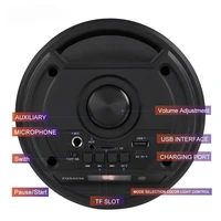 Large Square Dance Portable Bluetooth Speaker LED Colorful Light Soundbar Column KTV Soundbox Wireless Subwoofer HiFi Boombox - Image 3